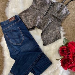 Bustier Strap(less) Top Crop Festival Wear